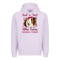 Lilac Just A Girl Love Who Loves Guinea Pigs Premium Hoodie - Artiststas