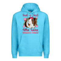 Ocean Blue Just A Girl Love Who Loves Guinea Pigs Premium Hoodie - Artiststas