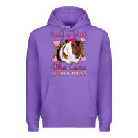 Purple Just A Girl Love Who Loves Guinea Pigs Premium Hoodie - Artiststas