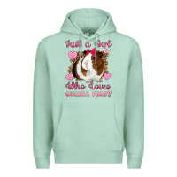 Seafoam Just A Girl Love Who Loves Guinea Pigs Premium Hoodie - Artiststas