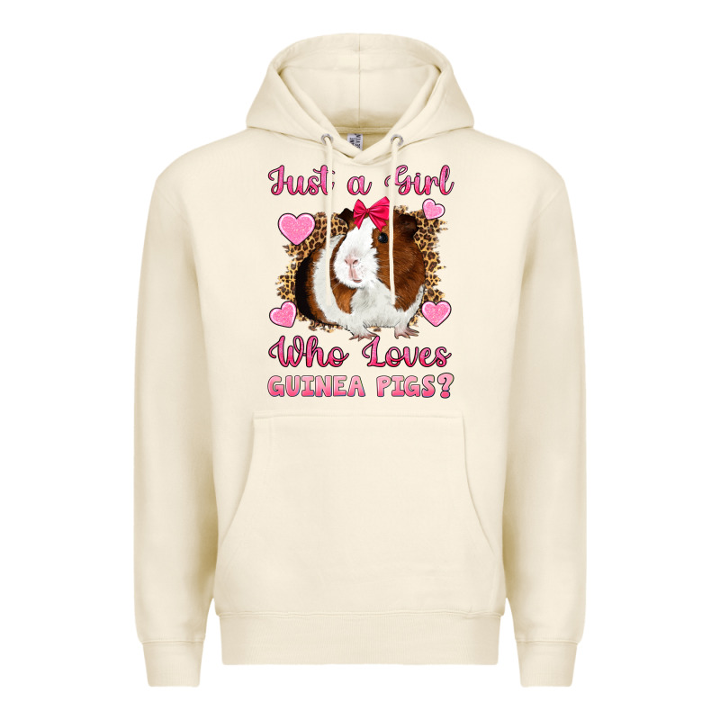 Just A Girl Love Who Loves Guinea Pigs Premium Hoodie by Artiststas | Teevron
