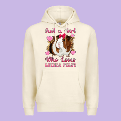 Just A Girl Love Who Loves Guinea Pigs Premium Hoodie Designed By Artiststas