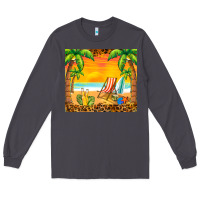Smoke sunset beach Long Sleeve Tee - BarkalooDesign