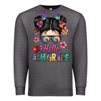 Charcoal Heather hello fourth grade Premium Sweatshirt - texasbilliewilder