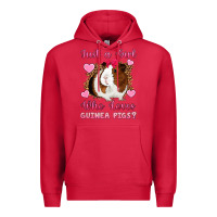 Cardinal Just A Girl Love Who Loves Guinea Pigs Premium Hoodie - Artiststas