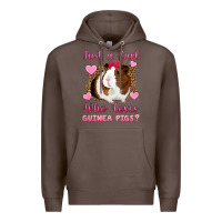 Coffee Just A Girl Love Who Loves Guinea Pigs Premium Hoodie - Artiststas