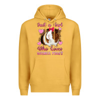 Mustard Just A Girl Love Who Loves Guinea Pigs Premium Hoodie - Artiststas