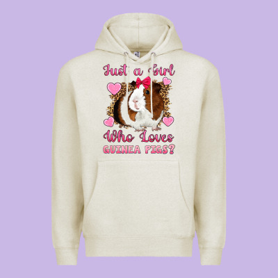 Just A Girl Love Who Loves Guinea Pigs Premium Hoodie Designed By Artiststas