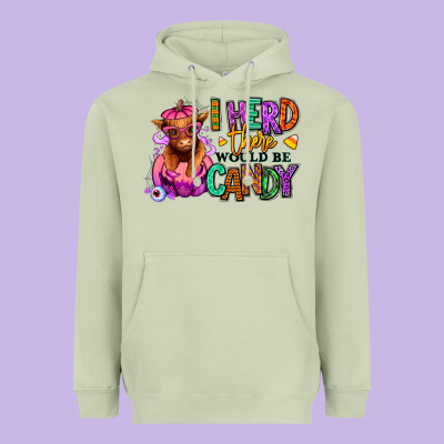 Heavyweight Hoodie I herd there would be candy Heifer