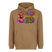 Toasted Coconut I herd there would be candy Heifer Heavyweight Hoodie - RanaPortraitStore