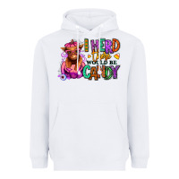 White I herd there would be candy Heifer Heavyweight Hoodie - RanaPortraitStore