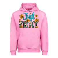 Fuchsia Pink just pray Urban Hoodie - Artiststas