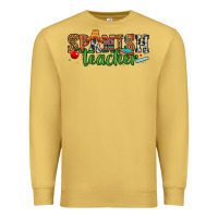 Antique Gold spanish teacher Premium Sweatshirt - Zillion Design Studio