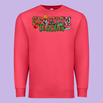 Spanish Teacher Premium Sweatshirt Designed By Zillion Design Studio