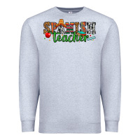 Heather Grey spanish teacher Premium Sweatshirt - Zillion Design Studio