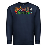 Navy spanish teacher Premium Sweatshirt - Zillion Design Studio