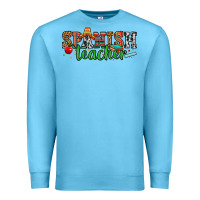 Ocean Blue spanish teacher Premium Sweatshirt - Zillion Design Studio