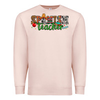 Pale Pink spanish teacher Premium Sweatshirt - Zillion Design Studio