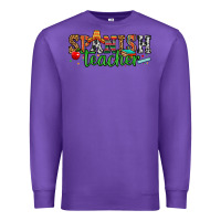 Purple spanish teacher Premium Sweatshirt - Zillion Design Studio