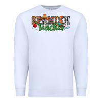 White spanish teacher Premium Sweatshirt - Zillion Design Studio