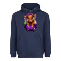 Navy Halloween Heifer Heavyweight Hoodie - RanaPortraitStore