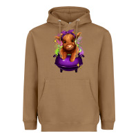 Toasted Coconut Halloween Heifer Heavyweight Hoodie - RanaPortraitStore