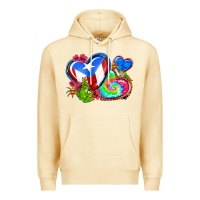 Pina Colada western leopard puerto rico hearts Premium Hoodie - AdoDesignShop