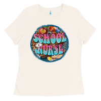 Bone western groovy school nurse Ladies Tee - BarkalooDesign