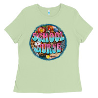 Matcha western groovy school nurse Ladies Tee - BarkalooDesign