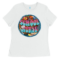 White western groovy school nurse Ladies Tee - BarkalooDesign