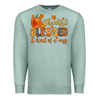 Seafoam thankful blessed and kind of a mess Premium Sweatshirt - Zillion Design Studio