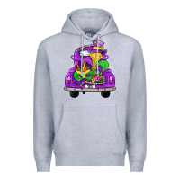 Heather Grey farm truck, mardi gras Premium Hoodie - JahusDesignShop