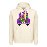 Tofu farm truck, mardi gras Premium Hoodie - JahusDesignShop