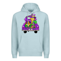 Blue Mist farm truck, mardi gras Premium Hoodie - JahusDesignShop
