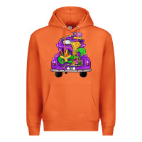 Carrot farm truck, mardi gras Premium Hoodie - JahusDesignShop
