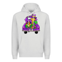 Dove Grey farm truck, mardi gras Premium Hoodie - JahusDesignShop