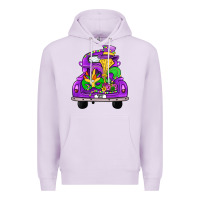 Lilac farm truck, mardi gras Premium Hoodie - JahusDesignShop