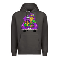 Smoke farm truck, mardi gras Premium Hoodie - JahusDesignShop