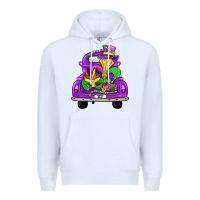 White farm truck, mardi gras Premium Hoodie - JahusDesignShop