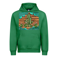 Emerald cactus gemstone Urban Hoodie - JahusDesignShop