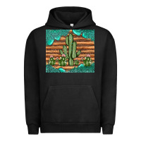 Pigment Black cactus gemstone Urban Hoodie - JahusDesignShop