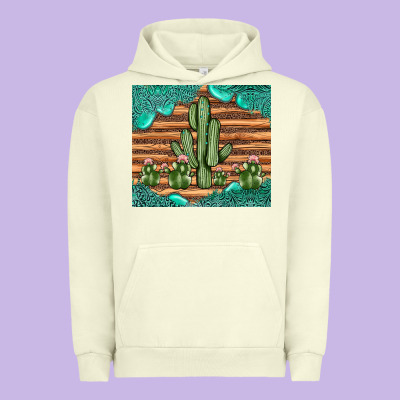 Cactus Gemstone Urban Hoodie Designed By Jahusdesignshop