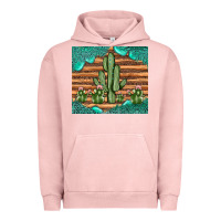 Pigment Salmon cactus gemstone Urban Hoodie - JahusDesignShop