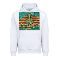 White cactus gemstone Urban Hoodie - JahusDesignShop