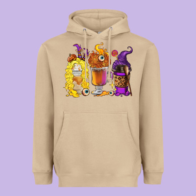 Heavyweight Hoodie Halloween hocus pocus coffee cups