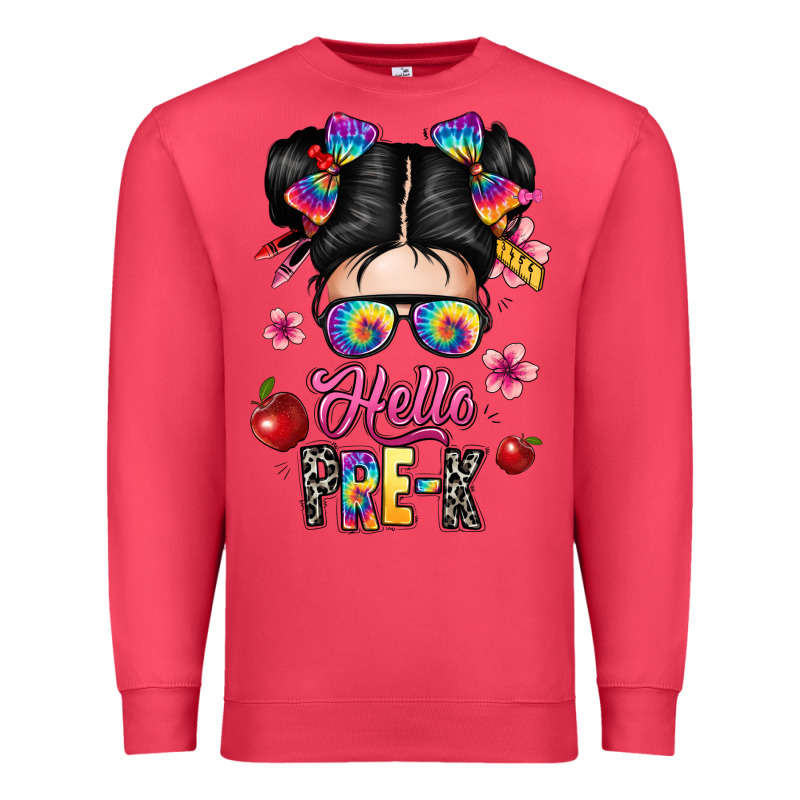 Hello Pre K Premium Sweatshirt by texasbilliewilder | Teevron