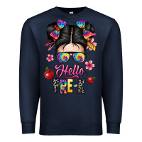 Navy hello pre k Premium Sweatshirt - texasbilliewilder