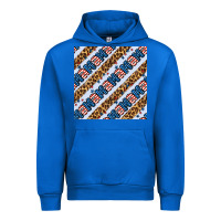 Cobalt american mama leopard seamless pattern Urban Hoodie - BundleAndBundleShop