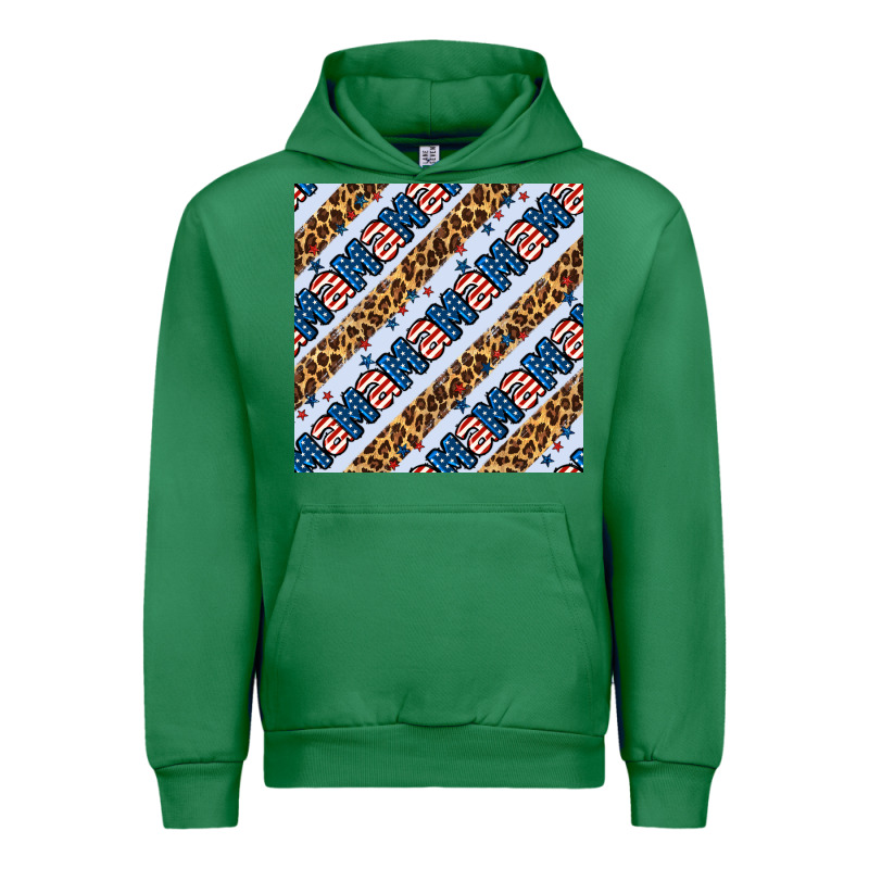 American Mama Leopard Seamless Pattern Urban Hoodie by BundleAndBundleShop | Teevron