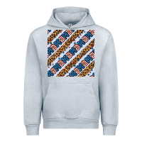 Heather Grey american mama leopard seamless pattern Urban Hoodie - BundleAndBundleShop